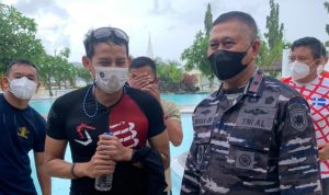 Danlantamal VIII Dampingi Menperekref Saat Berkunjung ke Likupang