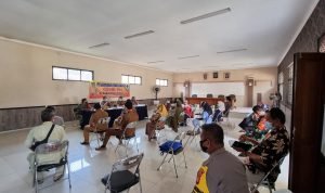 Polsek Cikbar Gandeng Kelurahan Wanasari Rapat Penanganan Covid-19