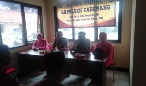 Polsek Carenang Gelar Acara Kenal Pamit Pergantian Kapolsek Carenang