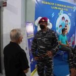 Danlantamal VIII Pantau Pelaksanaan Vaksinasi Covid-19