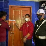 Nekat Beroperasi Tim Gabungan Segel Tempat Hiburan Tenda Biru Cibitung