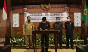 Penandatanganan Nota Kesepakatan Bupati dan DPRD tentang RPJMD Kabupaten Blora 2021-2026