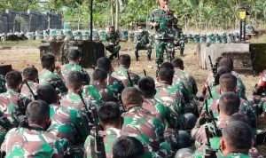 Kodam II/Swj Tutup Latihan Pratugas Satgas Pamtas RI-Malaysia Yonif 144/JY