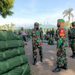 Kasdam II/Swj Cek Kesiapan Satgas Pamtas RI-Malaysia Yonif 144/Jaya Yudha