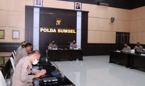 Polda Sumsel Gelar Rakor Kesiapan Pengamanan Perbatasan Penyekatan Arus Mudik Lebaran