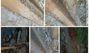 Bangunan Drainase Desa Pagar Sari (U1) Diduga Mark-up dan Asal Jadi