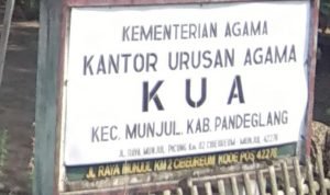 Tanpa KTP dan KK Mempelai Pria, KUA Kecamatan Munjul Terbitkan Buku Nikah
