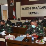 Danrem 044/Gapo Terima Paparan Kesiapan TMMD ke-111 Kodim 0401/Muba