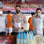 Ditresnarkoba Polda Sulut Amankan 2 Tersangka beserta 8 Paket Sabu