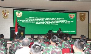Ratusan Prajurit dan PNS Kodam II/Swj Ikuti Sosialisasi P4GN