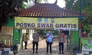 Test Swab Antigen Gratis di Lakukan Posko PPKM Kelurahan Kali Baru