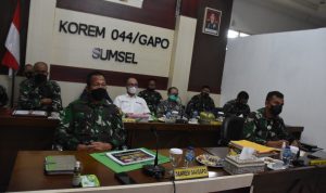 Dandim 0401/Muba Paparkan Kesiapan TMMD ke-111 ke Pangdam II/Swj