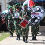 Kodim 1205/Sintang Laksanakan Upacara Pemakaman Militer Veteran Pembela Kemerdekaan