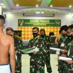 Kasdam II/Sriwijaya Pimpin Sidang Parade Penerimaan Catar Akmil TA 2021