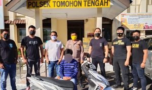 AJ Diamankan Polres Tomohon, Diduga Curi Sepeda Motor