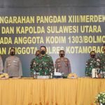 Kapolda Sulut dan Pangdam XIII/Merdeka Memotivasi Personel TNI-Polri