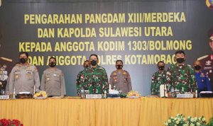 Kapolda Sulut dan Pangdam XIII/Merdeka Memotivasi Personel TNI-Polri