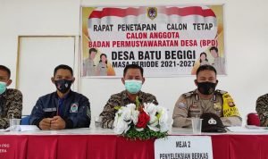 H.Taufikurahman Mengharapkan Pemilihan Anggota BPD Desa Batu Begigi Berjalan Demokratis