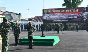 Kodam II/Sriwijaya Berangkatkan Personel Satgas BKO Apter ke Wilayah Indonesia Timur