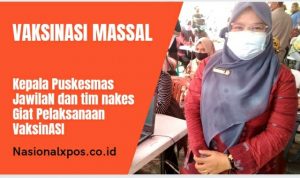 Kepala Puskesmas Jawilan Bersama 10 Nakes Ikut Serta Pelaksanaan Vaksinasi Masal di Makopolsek Cikande