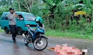 Seorang Wanita Pengendara Motor Meninggal Dunia Akibat Kecelakaan Lalu Lintas