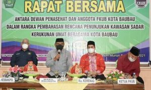 Bangun Kas KUB, FKUB Baubau Gelar Rapat Bersama Dengan Dewan Penasehat