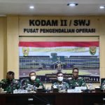 Pangdam II/Swj Vicon dengan Panglima TNI Bahas Evaluasi Program Serbuan Vaksinasi