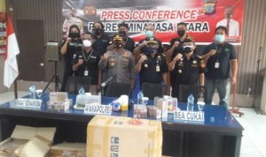 Polres Minut Amankan 47 Koli Rokok Ilegal