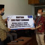 Ratusan PKL Terdampak PPKM Darurat Terima Bantuan dari Pemkab Blora
