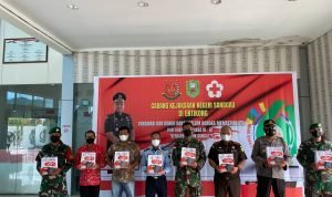 Sambut Hari Bhakti Adhyaksa ke 61, Kantor Cabjari Entikong Mengadakan Donor Darah