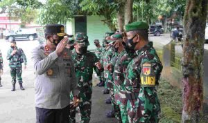 Bersama Danrem 131/Santiago, Kapolda Sulut Kunjungi Kodim 1303/Bolmong