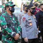 Kapolri dan Panglima TNI Blusukan ke Posko PPKM Darurat Turangga Bandung