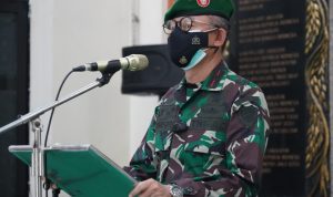 Danrem 064/MY Pimpin Acara Tradisi Penerimaan dan Pelepasan Warga Korem 064/MY