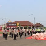 Polres Serang Gelar Apel Pelepasan Distribusi Bansos Bantuan Polri Ke Masyarakat