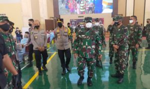 Danrem 064/MY Dampingi Pangdam III/SLW Dalam Kunker  Panglima TNI dan Kapolri ke Serang