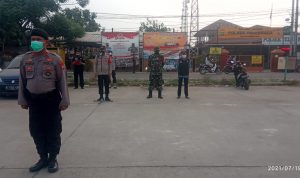 Forkopincam Kecamatan Teluknaga Apel Gabungan Pengamanan Idul Adha 1442 H dan PPKM Darurat