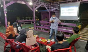 Kasdim Terima Silaturahmi HMI Cabang Sintang di Keramba Humaniora