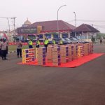 Polres Serang Giat Apel Pendistribusian Bantuan Sembako Serentak di Wilayah Hukum Polres Serang