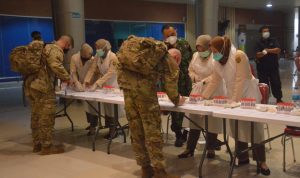 Prokes Ketat Sambut Kedatangan 330 Tentara Amerika di SMB II Palembang