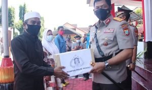 Melalui SPN, Polda Sulut Kembali Salurkan Sembako ke Warga Terdampak Pandemi 