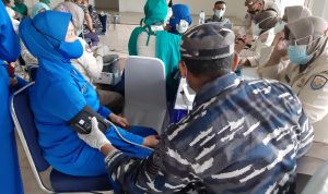 TNI AL Lantamal I Belawan Kembali Gelar Serbuan Vaksinasi Massal ke 2 Untuk Masyarakat Maritim Medan