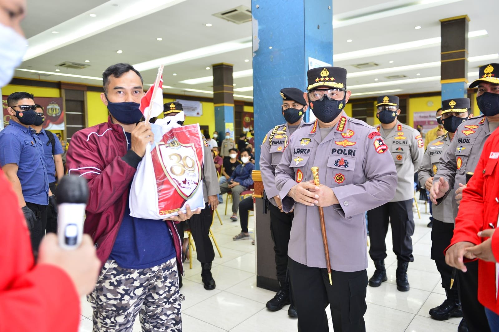 Vaksinasi Massal, Kapolri: Apresisi Buat Rekan-rekan yang Terlibat 1 IMG 20210731 WA0114