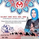 Ketua Dekranasda Kabupaten Melawi Raisya Sarbina Dadi Ucapkan Selamat Hari Raya Idul Adha 1442 H