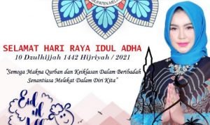 Ketua Dekranasda Kabupaten Melawi Raisya Sarbina Dadi Ucapkan Selamat Hari Raya Idul Adha 1442 H