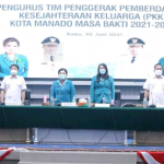 Hadiri Pelantikan Tim PKK Manado Periode 2021-2024, Walikota AA Tegaskan Galakan Program Pemerintah