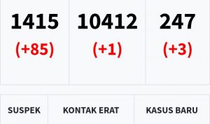 Update Covid-19 di Sultra: Sehari Bertambah 57, Kendari 12, Muna 4, Kolaka Utara 4, Baubau 37,  Konawe Selatan 12
