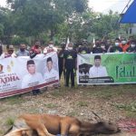 DPC Partai Gerinda Butur Bersama Relawan ASR Bagi Daging Kurban di Empat Kelurahan