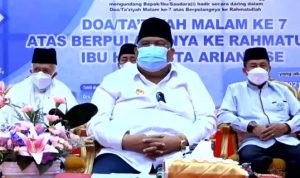 Gelar Malam Tahlilan Alm Ibu Agista Ariany, Gubernur Sultra Minta Masyarakat Doakan Beliau