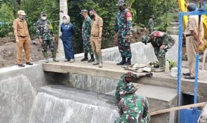Suhaemin Nasir Apresiasi Pembangunan Embung di Desa Pekorea Lewat TMMD