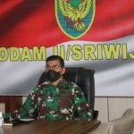 Kasdam II/Swj Ikuti Rapat bersama Kepala Sekretariat Presiden RI